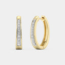Itsy Bitsy 1/4 Carat Lab-Grown Diamond Channel-Set Hoop Earrings