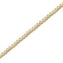 3 Carat Lab-Grown Diamond Crescent-Moon Setting Fashion Bracelet