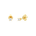 1/10 Carat Lab-Grown Diamond Round-Shaped Classic Solitaire Studs