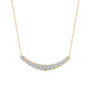2 Carat Lab-Grown Diamond Flower Row Station Necklace