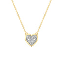 Itsy Bitsy 1/6 Carat Filled Heart Diamond Pendant Necklace