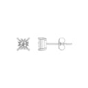 Itsy Bitsy 1/10 Carat Princess Cut Studs