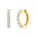 Itsy Bitsy 1/10 Carat Classic Diamond Huggie Hoop