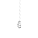 Itsy Bitsy 1/6 Carat Pave Heart with Solitaire Diamond Pendant Necklace