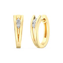 Itsy Bitsy 1/6 Carat V Frame Hoop Earrings