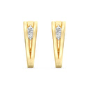 Itsy Bitsy 1/6 Carat V Frame Hoop Earrings