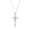 Itsy Bitsy 1/4 Carat Infinity Cross Pendant Necklace
