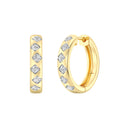 Itsy Bitsy 1/4 Carat Lab-Grown Diamond Kite Motif Hoop Earrings