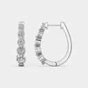 Itsy Bitsy 1/4 Carat Classic Prong-Set Lab-Grown Diamond Hoop Earrings