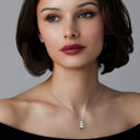 1/4 Carat 3-Station Flower Cluster Lab-Grown Diamond Pendant