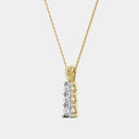 Itsy Bitsy 1/4 Carat Three-Stone Vertical Lab-Grown Diamond Pendant