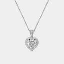 Itsy Bitsy 1/4 Carat Heart Halo Lab-Grown Diamond Pendant Necklace