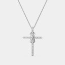 1/4 Carat Intertwined Lab-Grown Diamond Cross Pendant