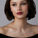 Itsy Bitsy 1/4 Carat Gothic Lab-Grown Diamond Cross Pendant