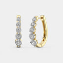 Itsy Bitsy 1/4 Carat Classic Prong-Set Lab-Grown Diamond Hoop Earrings