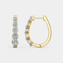 Itsy Bitsy 1/4 Carat Classic Prong-Set Lab-Grown Diamond Hoop Earrings
