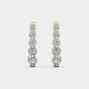 Itsy Bitsy 1/4 Carat Classic Prong-Set Lab-Grown Diamond Hoop Earrings