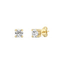 3/4 Carat Lab-Grown Diamond Round-Shaped Classic Solitaire Studs