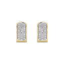 1/4 Carat Lab-Grown Diamond Pavé Huggie Hoops in Brass