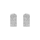 1/4 Carat Lab-Grown Diamond Pavé Huggie Hoops in Brass