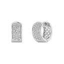 1/4 Carat Lab-Grown Diamond Pavé Huggie Hoops in Brass