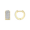 1/4 Carat Lab-Grown Diamond Pavé Huggie Hoops in Brass