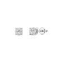 1/4 Carat Lab-Grown Diamond Round-Shaped Solitaire Studs Set in an Illusion Plate
