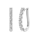 1 Carat Lab-Grown Diamond Romantic Twist Oval Hoop Earrings