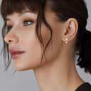Itsy Bitsy 1/6 Carat V Frame Hoop Earrings