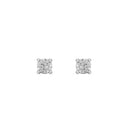 1/30 Carat Lab-Grown Diamond Petite Solitaire Stud Earrings in Brass
