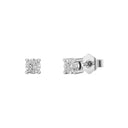 1/30 Carat Lab-Grown Diamond Petite Solitaire Stud Earrings in Brass