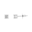 1/30 Carat Lab-Grown Diamond Petite Solitaire Stud Earrings in Brass