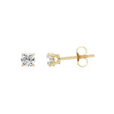 1/2 Carat Lab-Grown Diamond Round-Shaped Classic Solitaire Studs