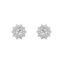 1 Carat Lab-Grown Diamond Snowflake Cluster Stud Earrings
