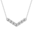 1 Carat Lab-Grown Diamond Seven-Stone Chevron Necklace