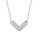 1 Carat Lab-Grown Diamond Seven-Stone Chevron Necklace