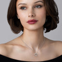 Itsy Bitsy 1/10 Carat Open Heart Diamond Pendant Necklace
