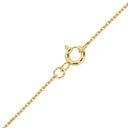 1/4 Carat Lab-Grown Diamond Polished Framed Cross Pendant in Brass