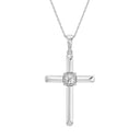 1/6 Carat Lab-Grown Diamond Timeless High-Polish Cross Pendant