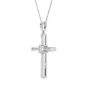 1/6 Carat Lab-Grown Diamond Timeless High-Polish Cross Pendant