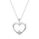 1/5 Carat Lab-Grown Diamond Polished Sweetheart Pendant