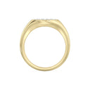 1/2 Carat Lab-Grown Diamond Round Pavé Signet Ring