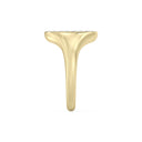 1/2 Carat Lab-Grown Diamond Oval Pavé Signet Ring