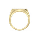 1/2 Carat Lab-Grown Diamond Horizontal Oval Pavé Signet Ring
