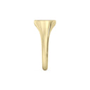 1/2 Carat Lab-Grown Diamond Horizontal Oval Pavé Signet Ring