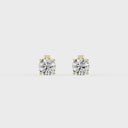 1 Carat Lab-Grown Diamond Round-Shaped Classic Solitaire Studs