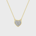Itsy Bitsy 1/6 Carat Filled Heart Diamond Pendant Necklace