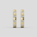 Itsy Bitsy 1/4 Carat Chunky Lab-Grown Diamond Panel Hoop Earrings