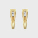 Itsy Bitsy 1/6 Carat V Frame Hoop Earrings