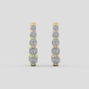 Itsy Bitsy 1/4 Carat Classic Prong-Set Lab-Grown Diamond Hoop Earrings